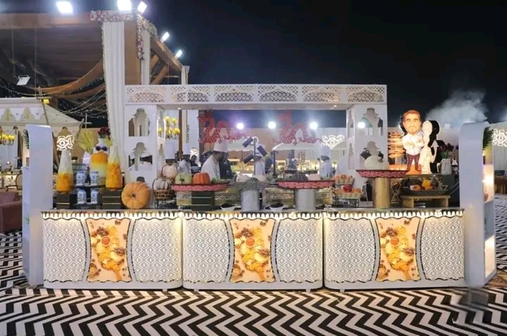 Luxury live catering stall